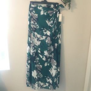 Brand new Beautiful floral wrap tie maxi skirt